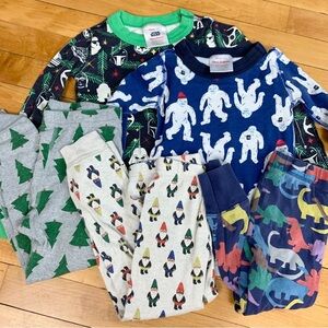 Hanna Andersson Mini Boden Bundle Lot Pajama Star Wars Dino Boys Lot 4Y 5Y